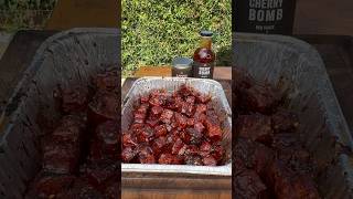 Cherry bomb smoked pork belly burnt ends @PSSeasoning