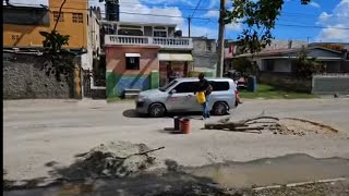 FIXING SEAVIEW GARDENS ROAD #JAMAICA #DANCEHALL #PARTYS #LIVE #STREMING INTERVIEW #FUNERAL