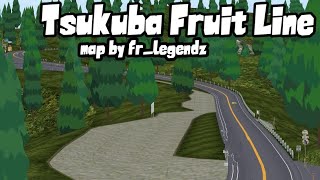 HUGE Tsukuba Fruit Line map by @fr_legendz / FR Legends Review