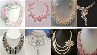 Pearls necklace designs|| necklace designs ||beautiful necklace designs  #necklacecollection