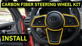 2022+ Subaru WRX Carbon Fiber Steering Wheel Kit [JXR Performance]