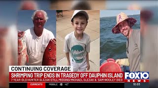 Urgent search for 7-year-old continues after boating accident off Dauphin Island