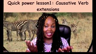 Swahili Causative Verb Extension: A quick Lesson