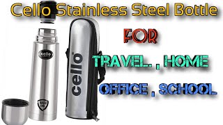 Cello Lifestyle Vacuum Insulated Flask 500ml Review| Hot and Cold Water Bottle with Push-Down Lid  |