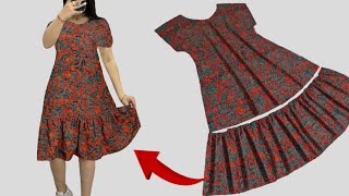 ✅Крутое летнее платье спасет вас этим летом 👗 Сшейте за 10 минут ✂️ Даже новичок сможет шить