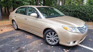 Tan 2011 Toyota Avalon exterior view walk-around pre-purchase inspection video by Karcheckz ATL