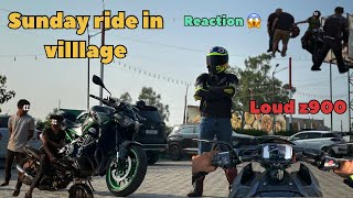 Loud z900 reaction reaction 😱/ girl sit on bike without permission 🤬/ Sunday ride