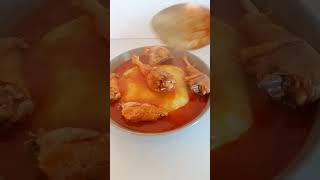 mouth watering fufu and light soup #short #viral #fufu