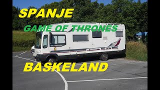 Met de camper in bakio camperstaanplaats en naar het kasteel van game of thrones