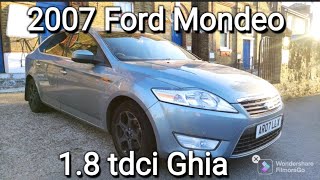 Condition Video: 2007 Ford Mondeo 1.8 TDCi, Recent Clutch and Starter Motor, Reverse Camera