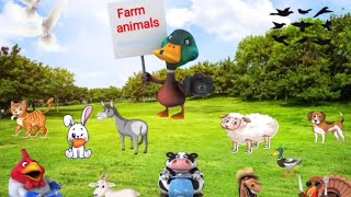 Farm animals & birds for kids حيوانات وطيور المزرعة للأطفال #funlearning #kids #animals