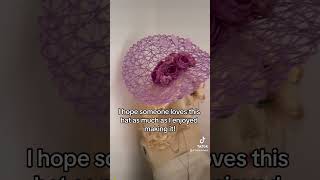 Lilac fascinator hat #millinery #weddingguest #fascinator #hatforawedding #lilachat #hatinator