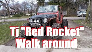 Tj "Red Rocket" walk around, 5.3 LS swapped/NV4500/241/Tons!!!!!