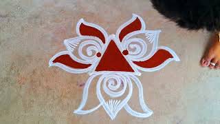 Vaigasi madham simplekolam/easypandagamuggulu/Beautiful rangoli/ Special rangoli