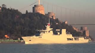 Pakistan Warship PNS TABUK passed through the Bosphorus