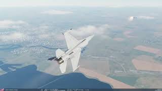 DCS World F-16 vs Viggen ACM Dogfight