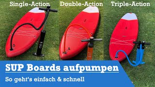 SUP Board aufpumpen: So geht's schneller und leichter (Anleitung)