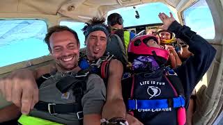 Sebastien First Skydive! Tandem Jump from 10000 feet at iJump Gran Canaria