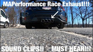 MAPerformance Race Exhaust Sound Clips! 10th Gen Civic Si