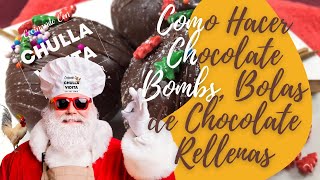 🔴Chocolate 🍫 Bombs Sin Molde, Bolas de Chocolate Rellenas Muy Facil