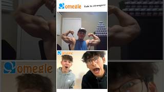 Flexing on Omegle 💪│ Funny Reactions #omegle #alexeubank #gym #trentwins #samsulek #bicep #fitness