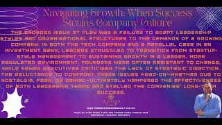 Navigating Growth: When Success Strains Company Culture