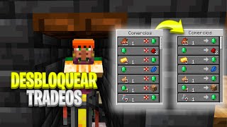 COMO DESBLOQUEAR LOS TRADEOS DE LOS ALDEANOS | ALDEANOS BLOQUEADOS MINECRAFT 1.19