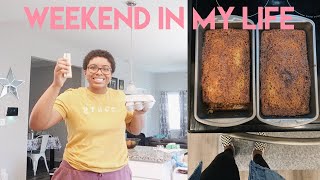 weekend in quarantine | banana bread fail + cleaning & organizing