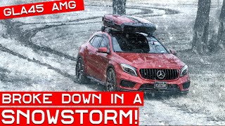 My GLA45 AMG Broke Down in a Snowstorm! (ABS Sensor, Speed Sensor, 4Matic, Traction, How To Fix)