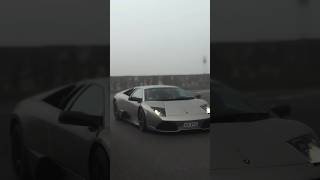 Lamborghini Murcielago LP640 Arriving at car meet in HEAVY FOG #shorts