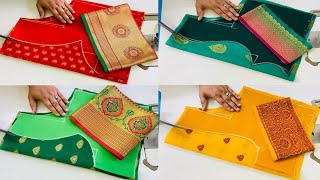 4 Paithani Saree Blouse Designs Cutting and Stitching Blouse Back Neck Designs 2x Speed