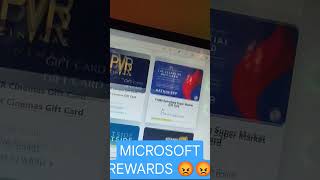 Microsoft rewards unable to redeem