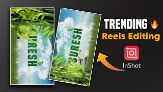 👌Nature Logo Reveal For ofter Effect 2024||Name Art Video Editing in inshot app#nameartvideoediting