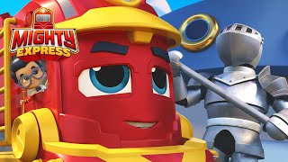 Nico and Nate Get a Suit of Armor | Mighty Express Clips | Cartoons for Kids