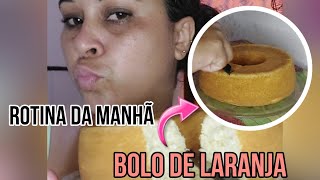 FIZ BOLO DE LARANJA PRO JANTAR - ROTINA DE CASA