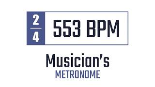 553 BPM - 2/4 - Metronome