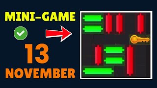 13 November Hamster Kombat Mini game Puzzle Today (Solved) 🔴Live | #livestream #hamstercombat