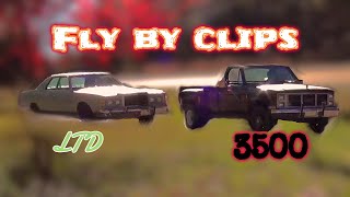 Ford LTD and GMC 3500 fly by clips!