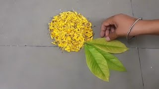 सुंदर पानाफुलांची रांगोळी। rangoli design। रांगोळी। traditional