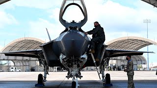 USAF 33rd Fighter Wing F-35A Lightning II Pre-Flight And Takeoffs, Eglin AFB, Florida