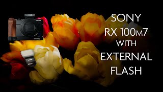 How to use an external flash with Sony DSC-RX100m7