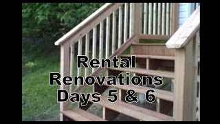 Rental Property Renovations Day 5 and 6