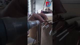 Insulation removal for high voltage lead welding on transformers