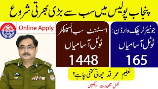 Punjab Police announced the biggest recruitment of Assistant Sub Inspector and Junior Traffic Warden