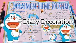 Doraemon Theme Journal | Bullet Journal part-32 | Diary Decoration Ideas | DIY with Minnie