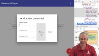 Angular with Firebase course - Password Keeper - 10 Dialog HTML