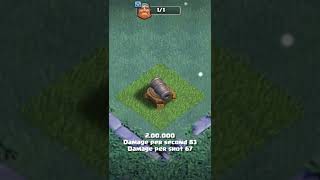 Cannon Builder Base Spesipication #coc #clashofclans #shorts