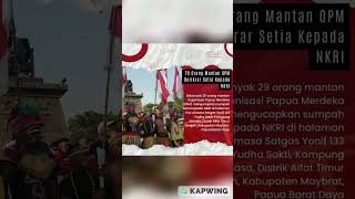 Sebanyak 29 orang mantan Organisasi Papua Merdeka (OPM) mengucapkan sumpah setia kepada NKRI