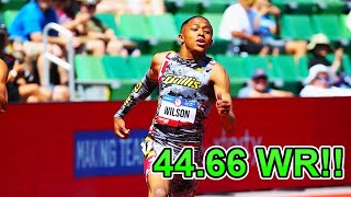 Quincy Wilson Breaks 400m Record! (44.66)