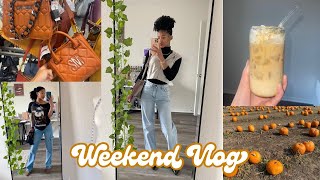 Weekend Vlog | Fall Vibes, Mini TJ Maxx Spree, Pumpkin Patch, & OOTDs